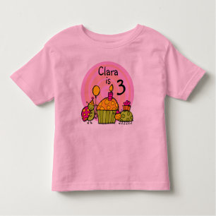 Ladybug Cupcake Customisable Birthday T-shirt