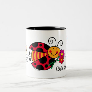 Ladybug Cute As A Bug Two-Tone Coffee Mug
