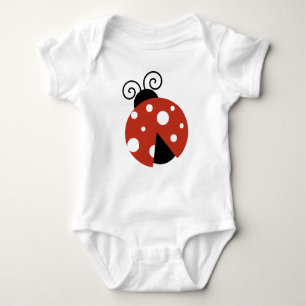Ladybug, Cute Ladybug, Red Ladybug, Ladybird Baby Bodysuit