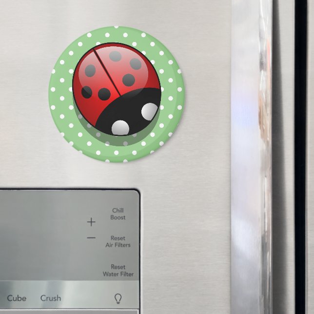 Ladybug, Cute Ladybug, Red Ladybug, Ladybird Magnet (In Situ (Fridge))