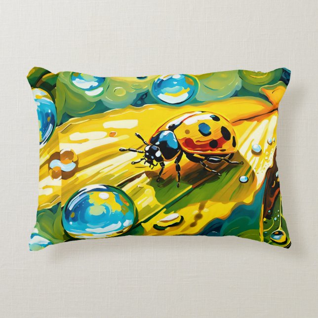 Ladybug Decorative Cushion (Front)