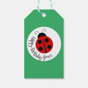 Ladybug Design Gift Tag