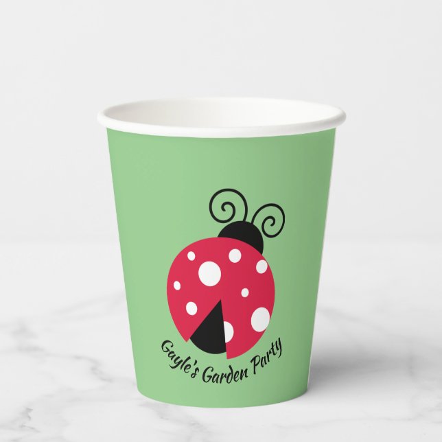 Ladybug Design Paper Cups (Back)