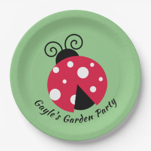 Ladybug Design Paper Plate