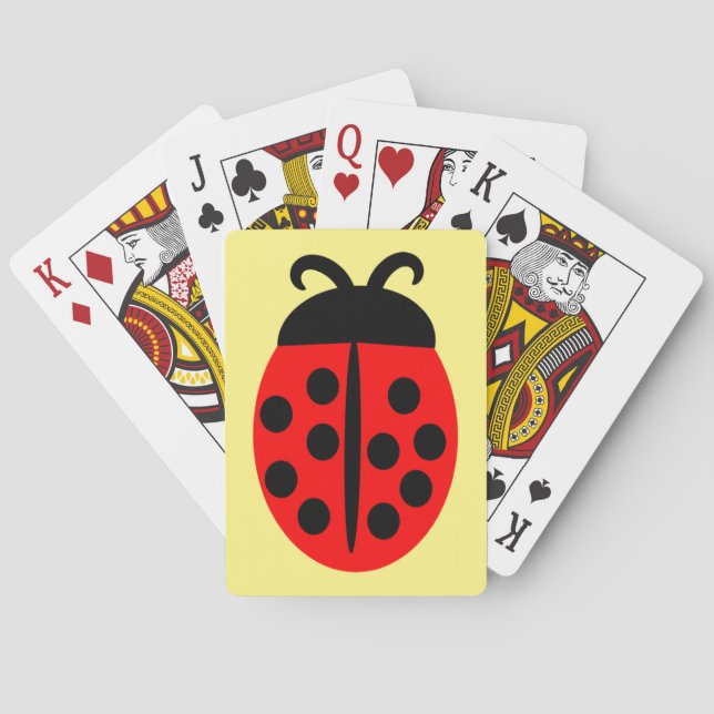 Ladybug Design Playing Cards (Back)