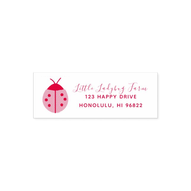 LADYBUG DIY Colour Self-inking Stamp (Design)