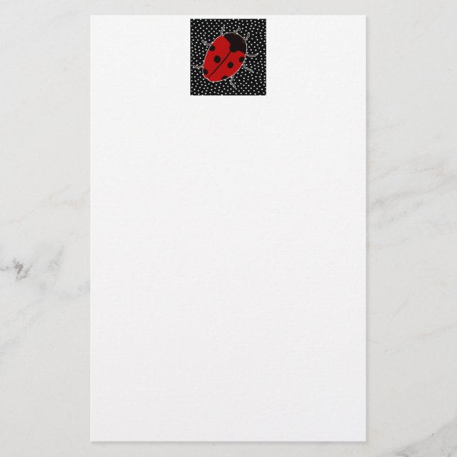 Ladybug Dot Stationary Stationery (Front)