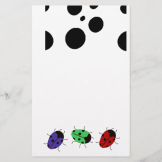 Ladybug Dots Stationery