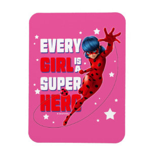 Ladybug Every Girl is a Super Hero Magnet