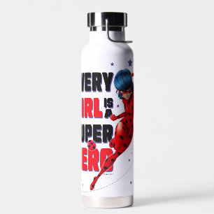 Ladybug Every Girl is a Super Hero Water Bottle