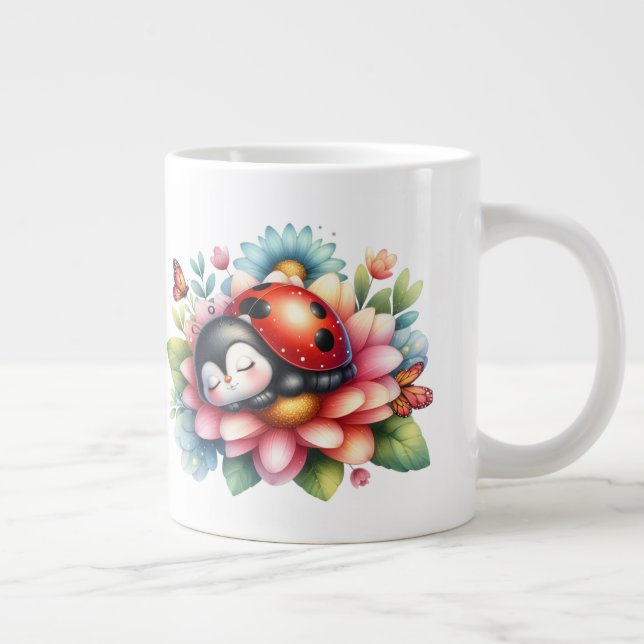 Ladybug - Extra-large coffee mug (Right)