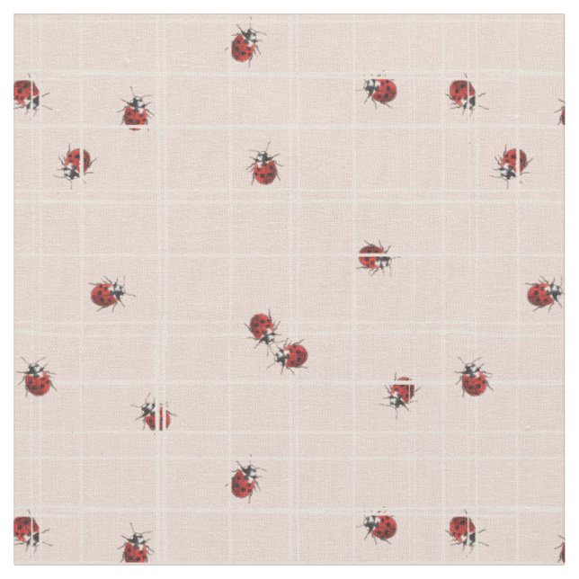 Ladybug  fabric (Close Up)