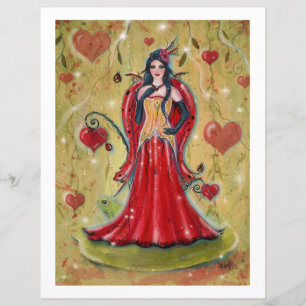 Ladybug Fairy Heart valentine fairy by Renee