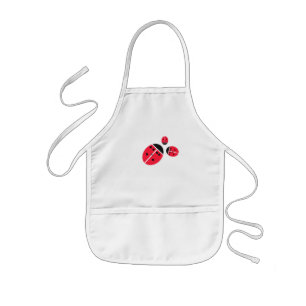ladybug family kids apron