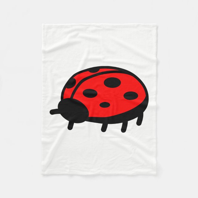 Ladybug Fleece Blanket (Front)