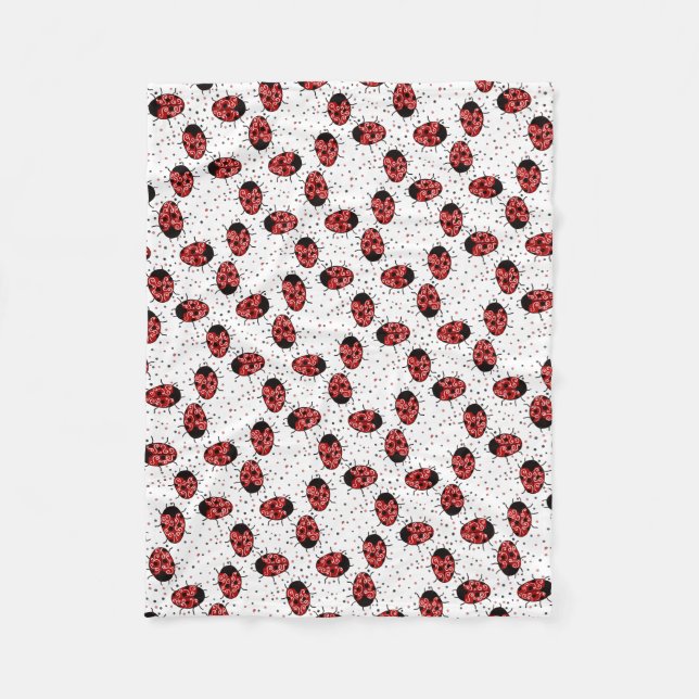 Ladybug Fleece Blanket (Front)