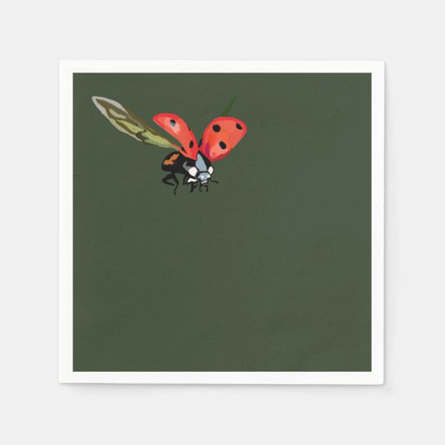 Ladybug  Fly Napkin (Front)