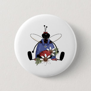 Ladybug Garden 6 Cm Round Badge