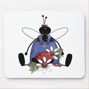 Ladybug Garden Mouse Pad