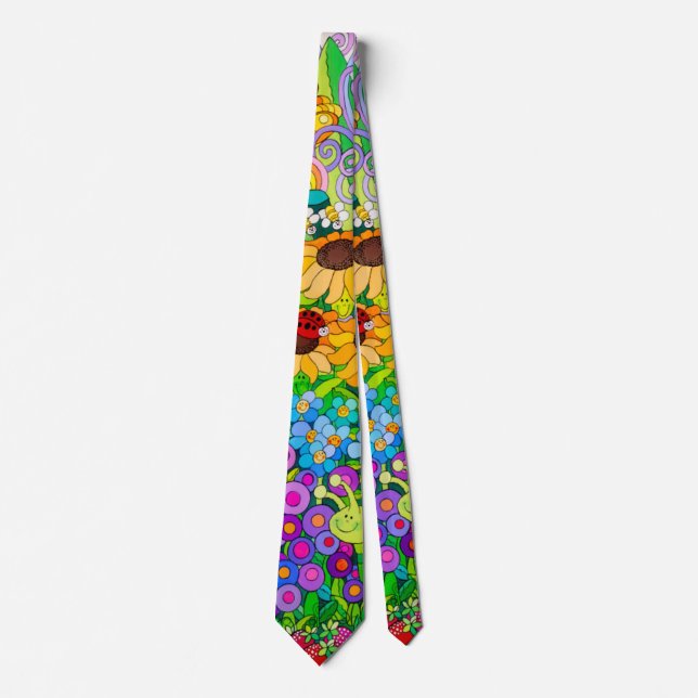 Ladybug Garden Tie (Front)