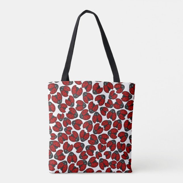 Ladybug Gathering Tote Bag (Back)