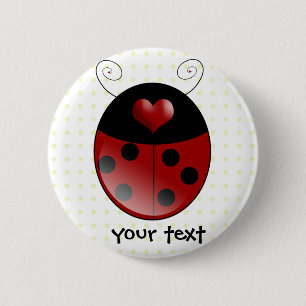 Ladybug Gifts 6 Cm Round Badge