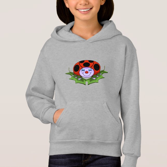 Ladybug Girl's Hoodie (Front)