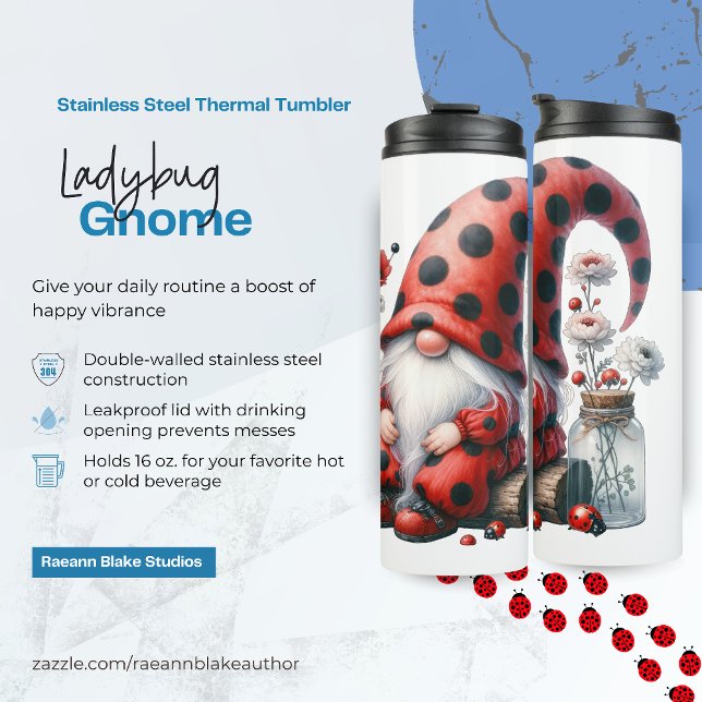 Ladybug Gnome Thermal Tumbler (Creator Uploaded)