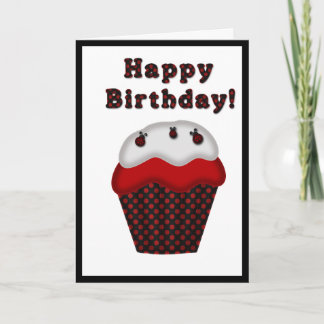 Ladybug Happy Birthday Greeting Card