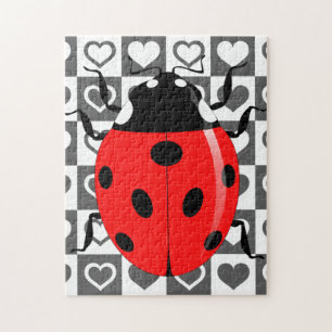 Ladybug & Hearts - Jigsaw Puzzle