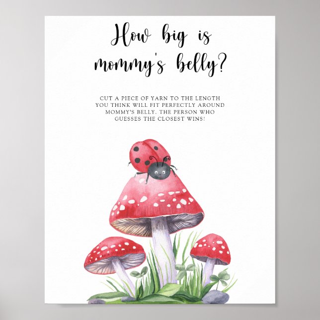 Ladybug - how big is mummy's belly game poster (Front)