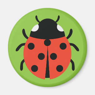 Ladybug Illustration Magnet
