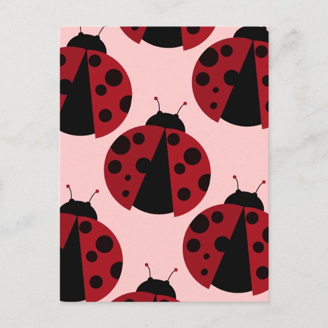 ladybug image postcard (Front)