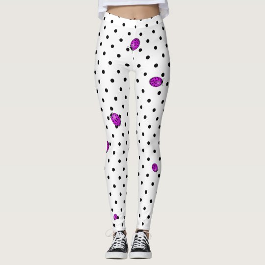 Ladybug in pink/purple leggings