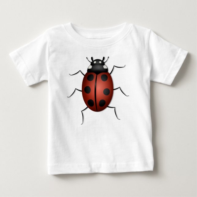 Ladybug insect Design Baby T-Shirt (Front)