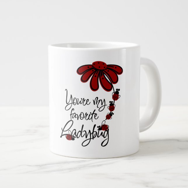 Ladybug - Jumbo Mug (Front Right)