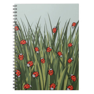 Ladybug ladybird pattern notebook