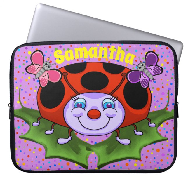 Ladybug Laptop Case (Front)