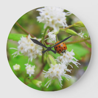 Ladybug Large Clock