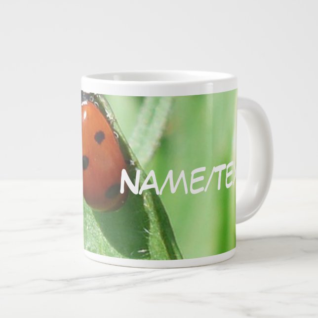 ladybug large coffee mug (Front Right)