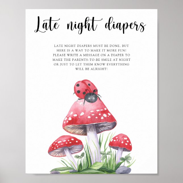 Ladybug - Late night diapers game Poster (Front)