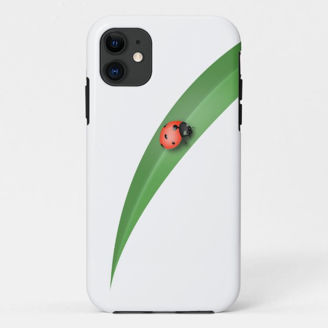 Ladybug Leaf Case-Mate iPhone Case (Back)