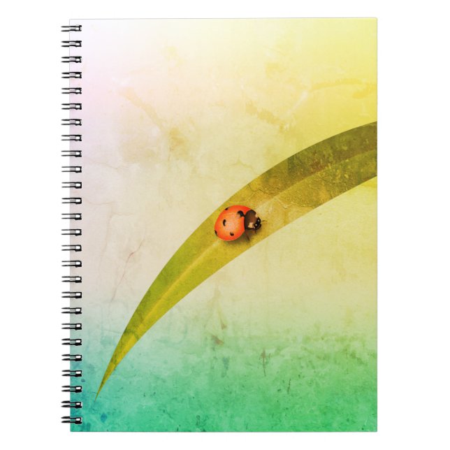 Ladybug Leaf Notebook (Front)