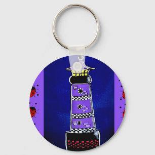 Ladybug Lighthouses Key Ring