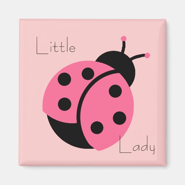 Ladybug "Little Lady" Refrigerator Magnet (Front)