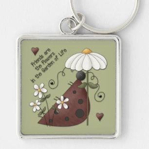 Ladybug Love and Friendship Keychain