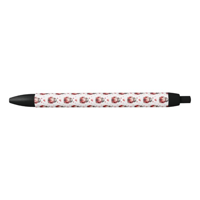 Ladybug Love Black Ink Pen (Front)