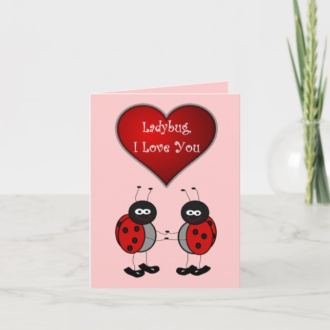 Ladybug Love Card (Front)
