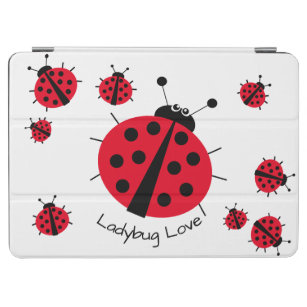 Ladybug Love Girly Fun Cute Cartoon iPad Air Cover