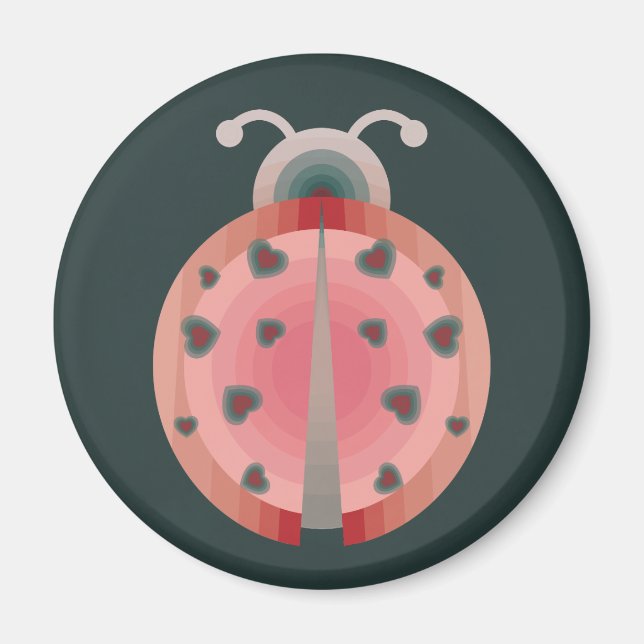 ladybug love magnet (Front)